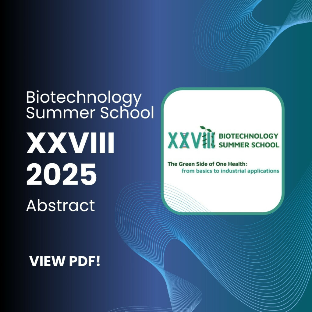 You can see the pdf, abstract of XXVIII Biotechnology Summer School